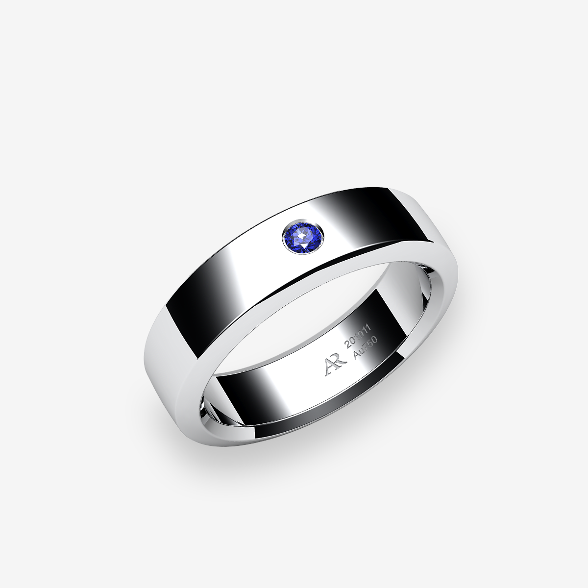Platinum 950‰ Blue Sapphire ring