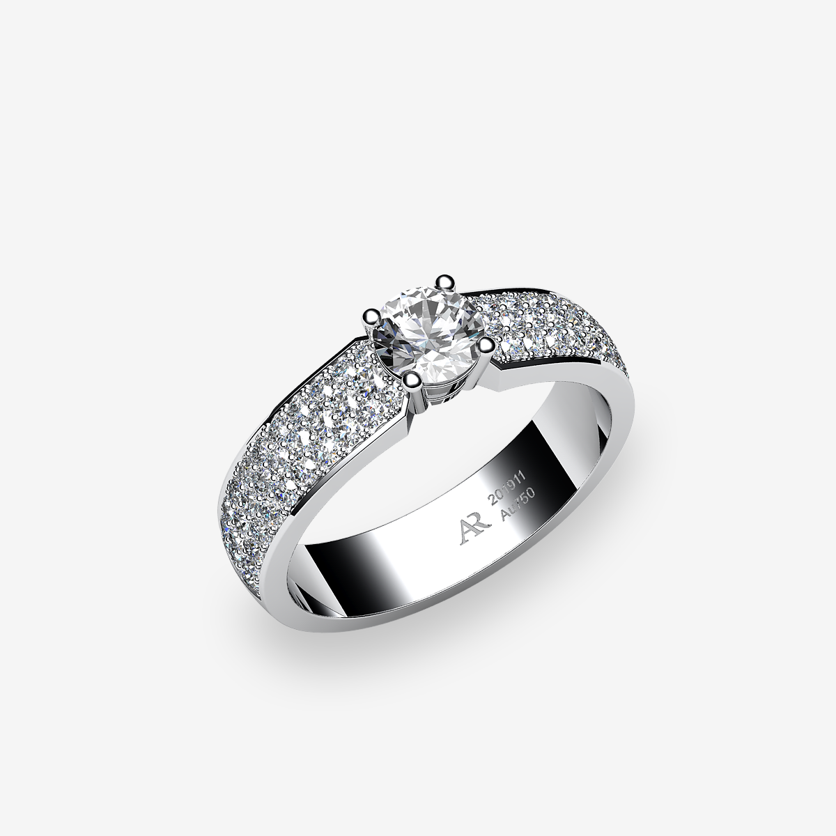 Platinum 950‰ Diamond engagement ring