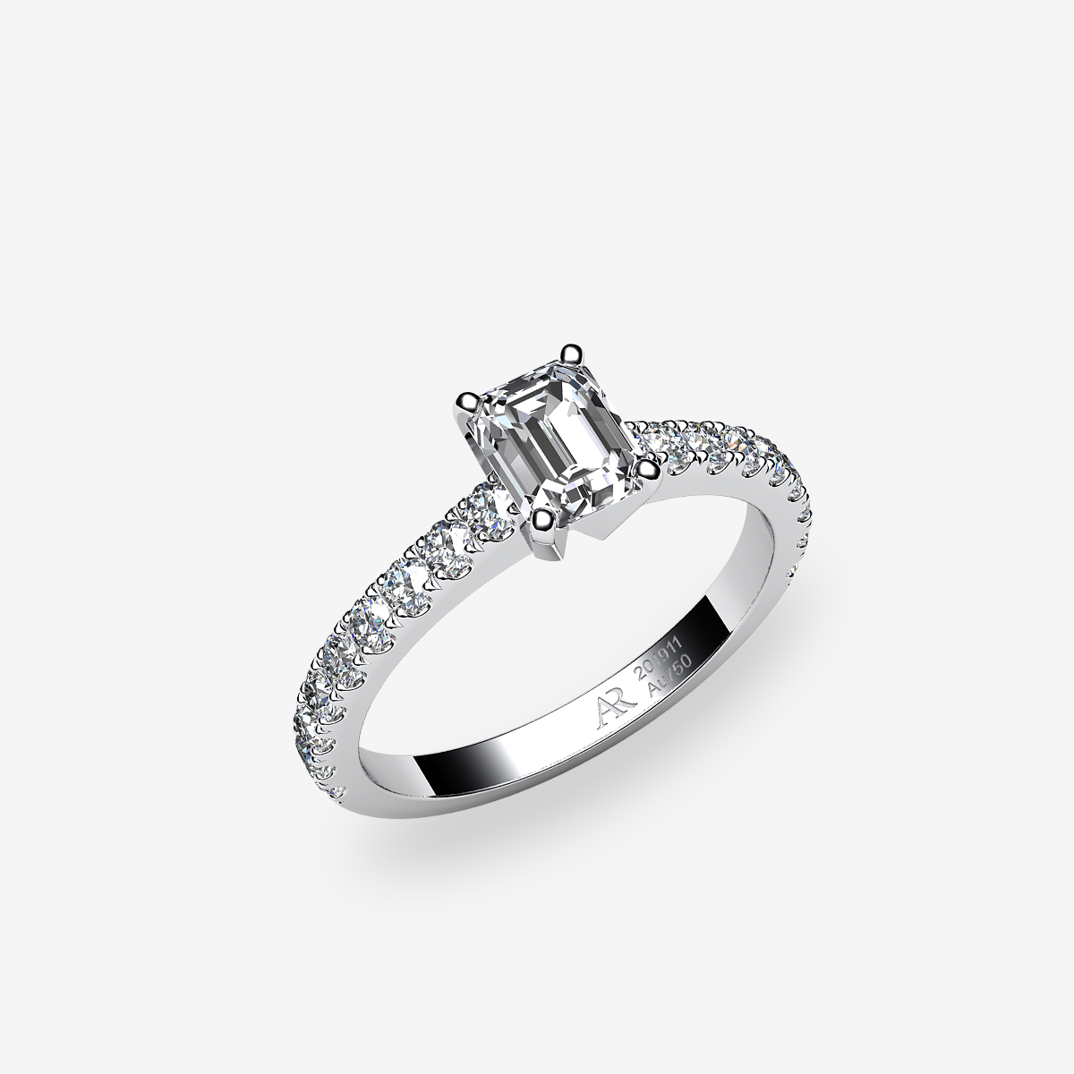 Platinum 950‰ Diamond solitaire ring