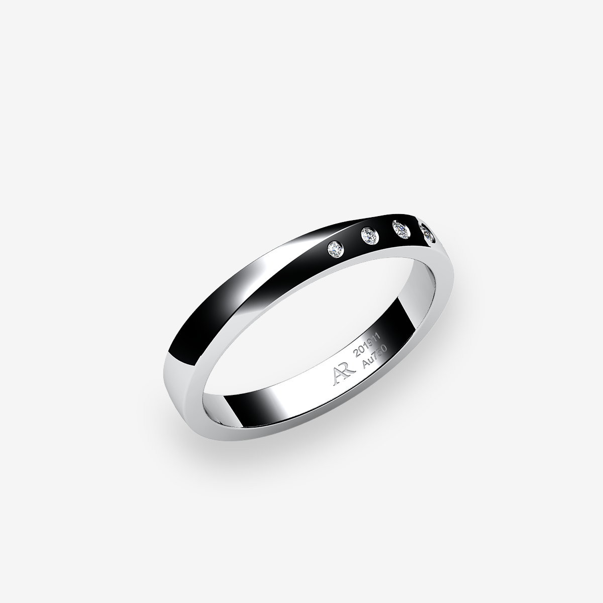 Platinum 950‰ Diamonds wedding ring