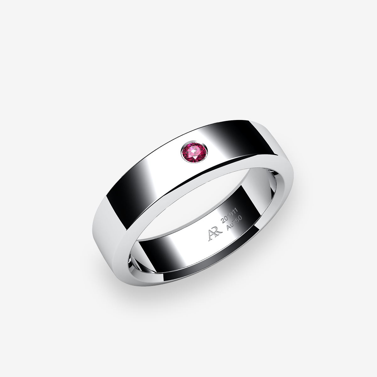 Platinum 950‰ Ruby ring
