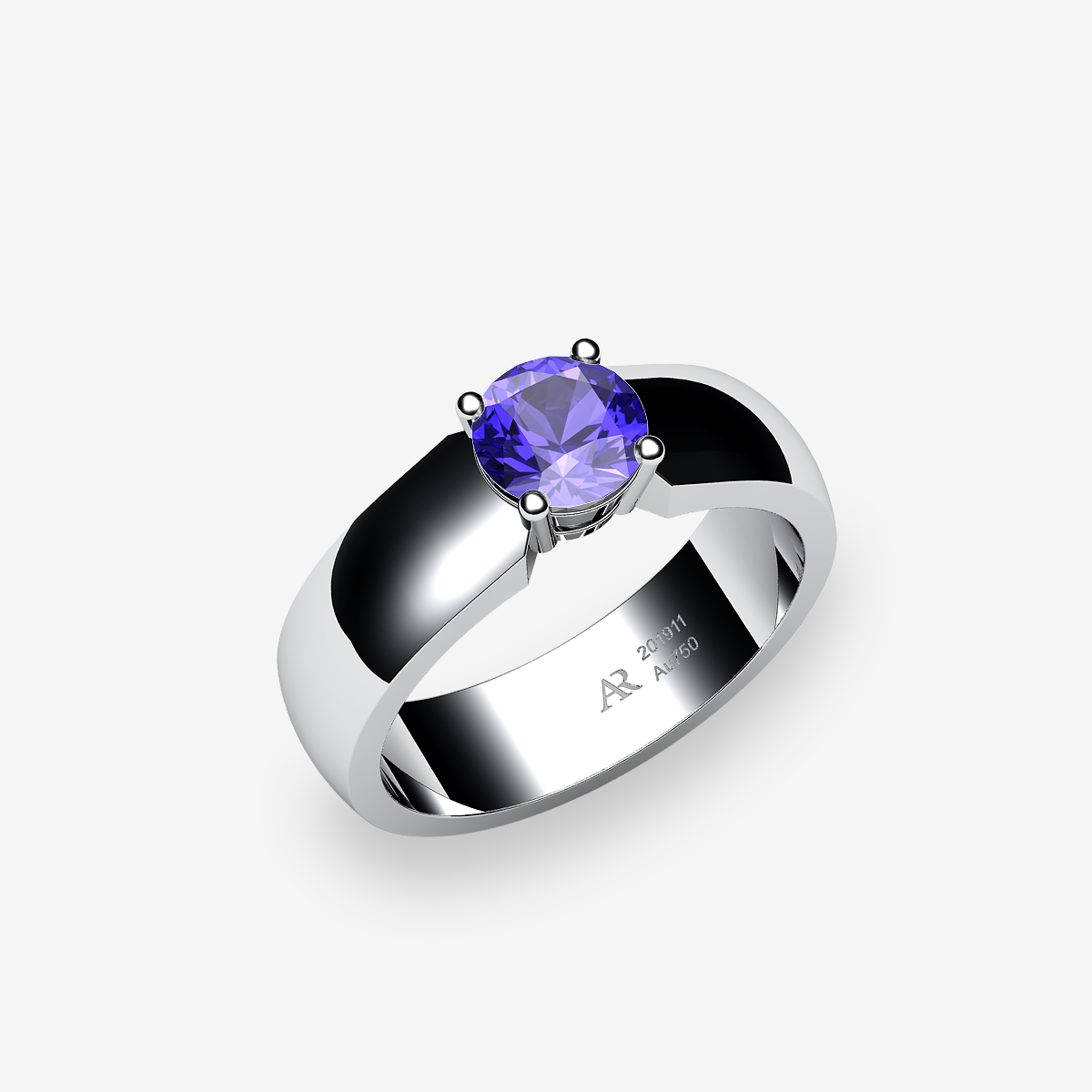 Platinum 950‰ Tanzanite ring