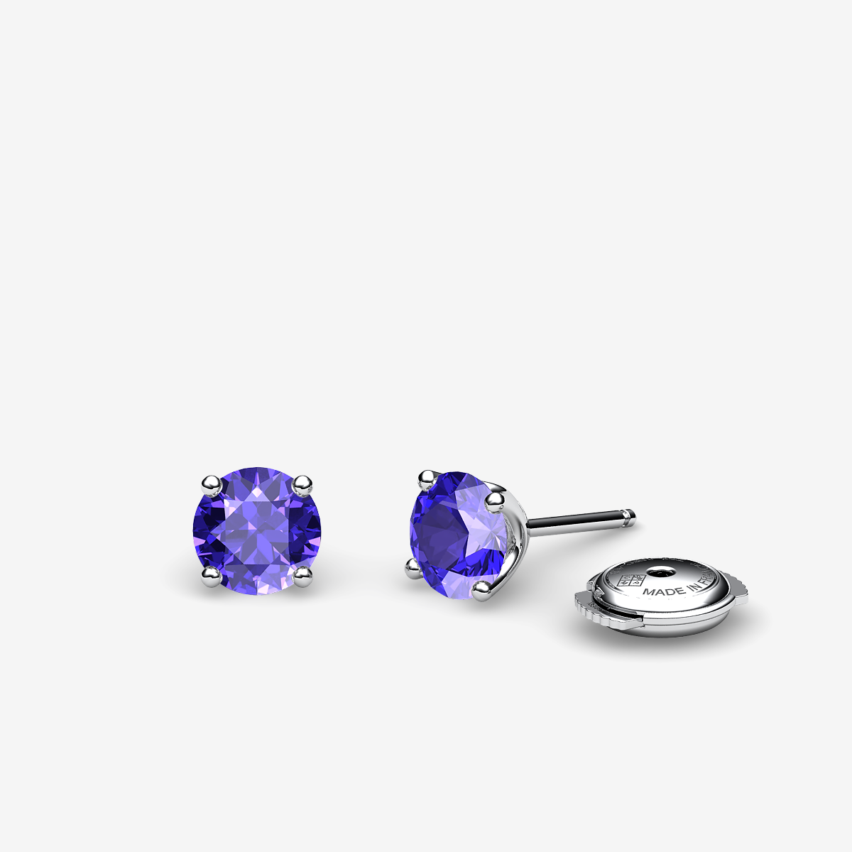 Platinum 950‰ Tanzanites earrings