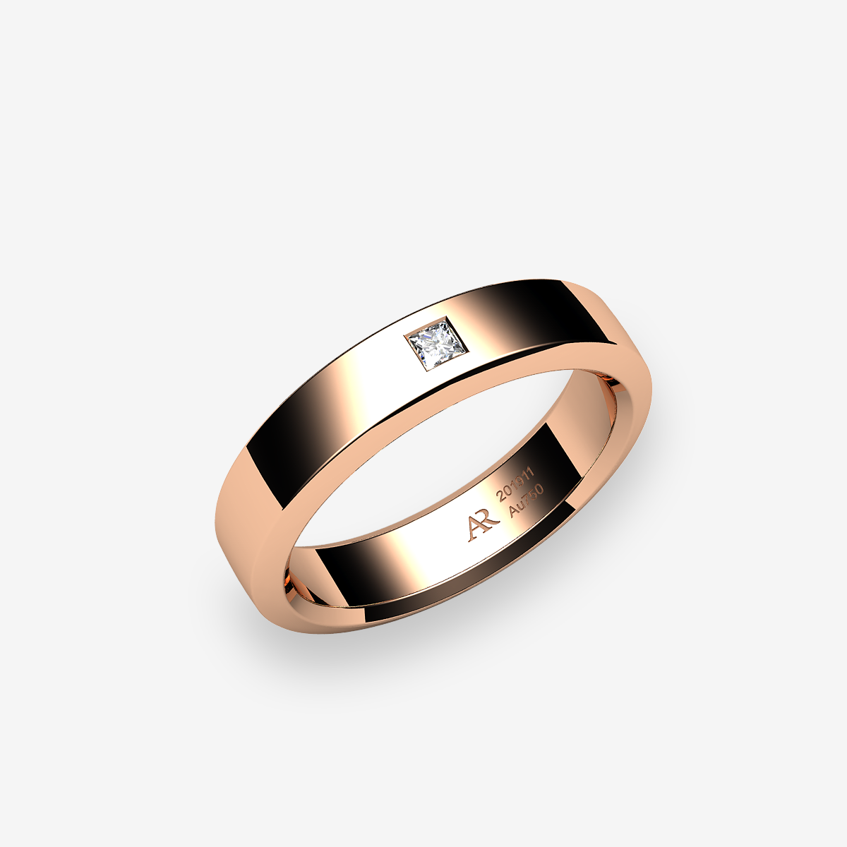 18k Rose Gold Diamond ring