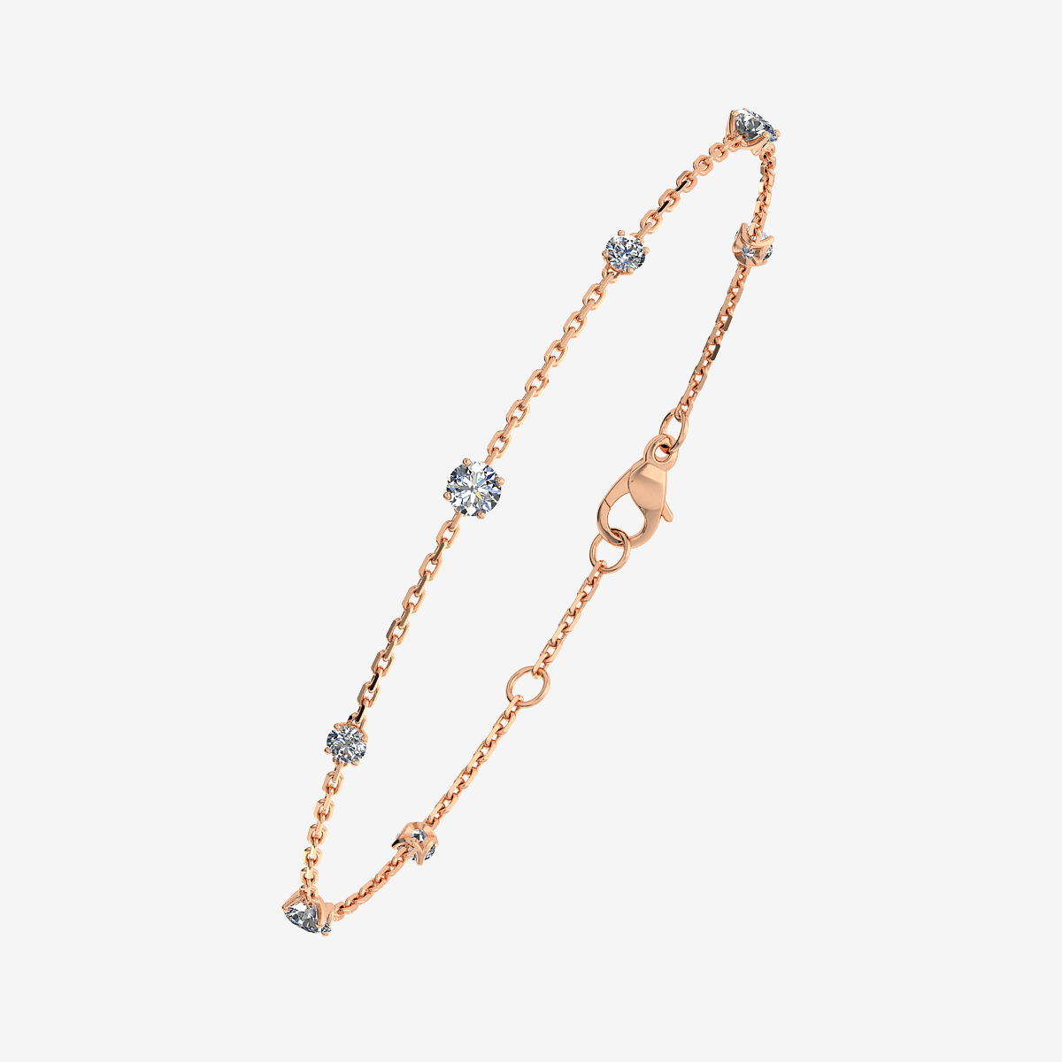 18k Rose Gold Diamonds bracelet