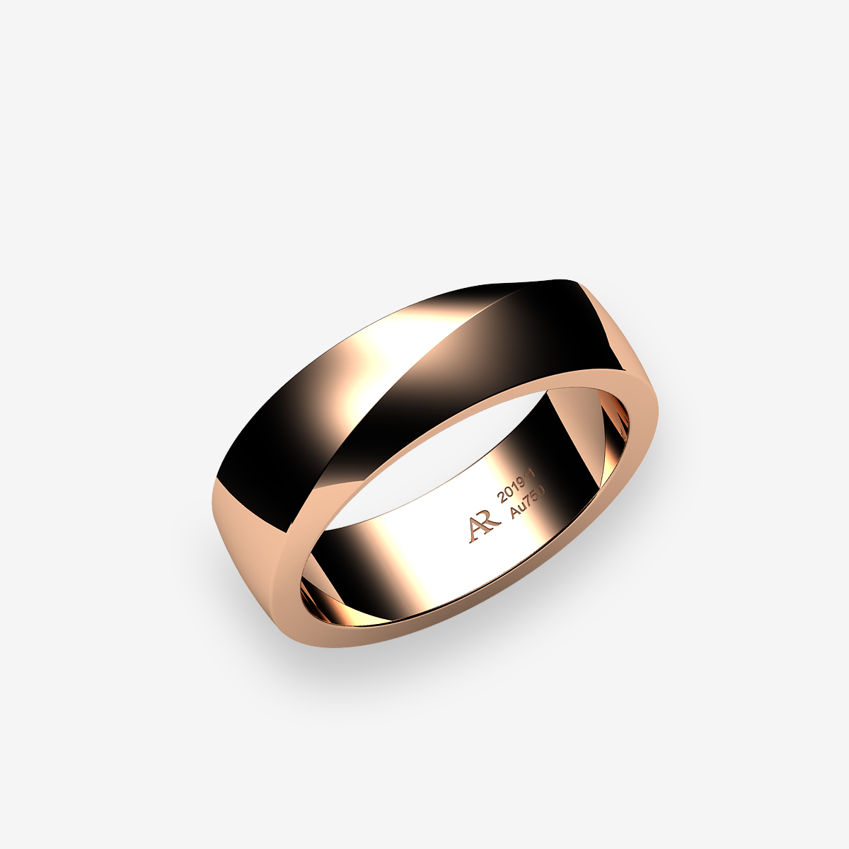 18k Rose Gold  wedding ring
