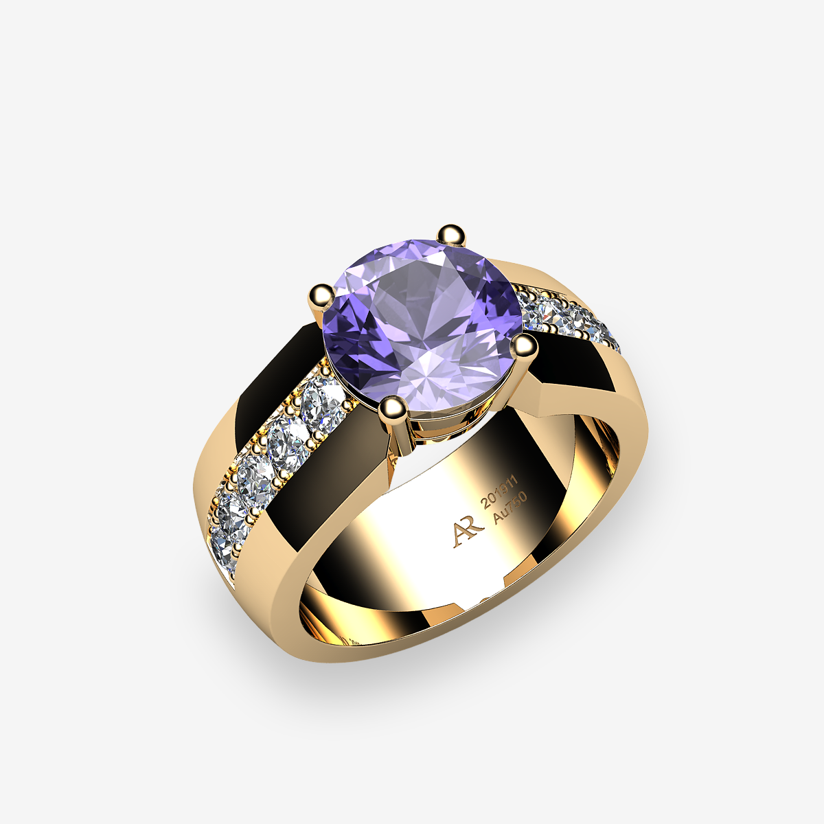 18k Yellow Gold Tanzanite ring