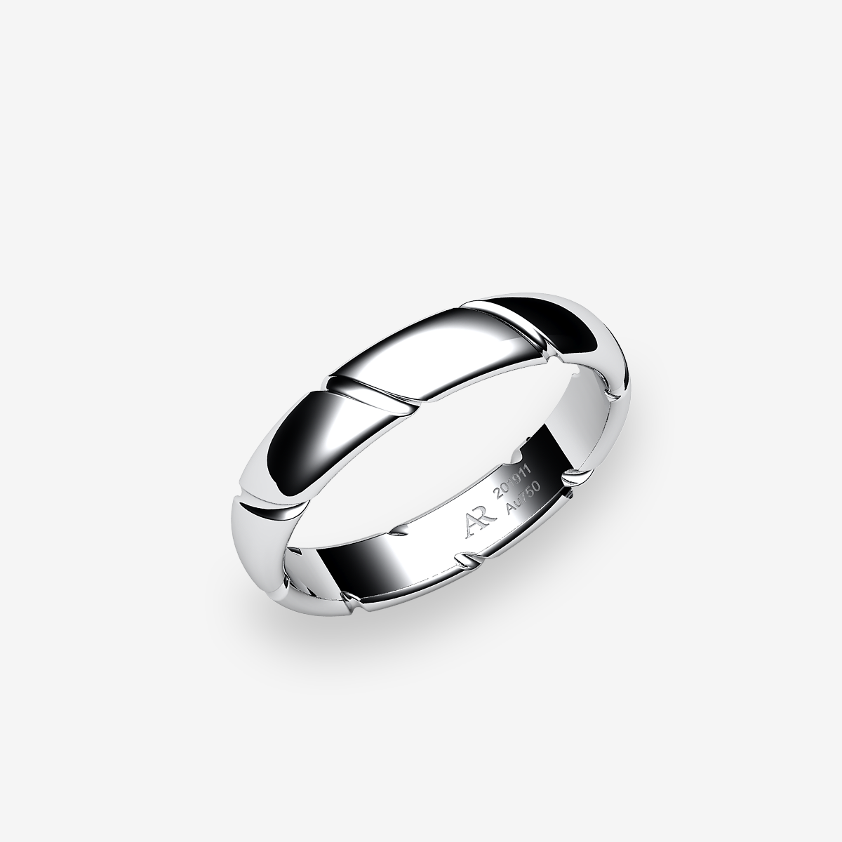 Alliance  Or blanc palladié 18 carats