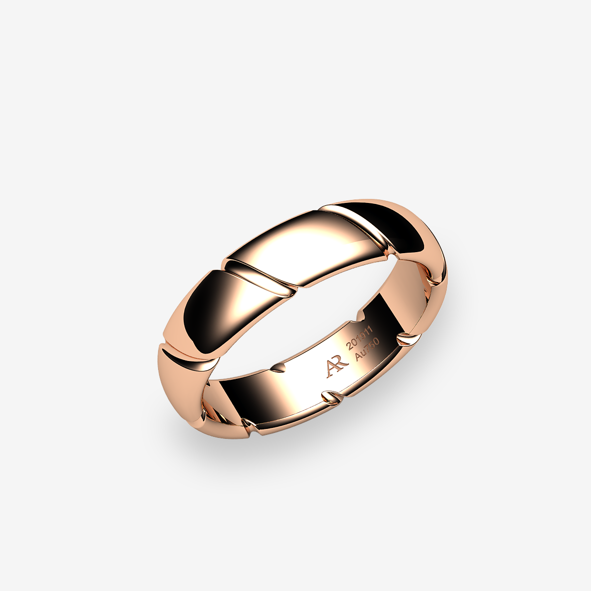 Alliance  Or rose 18 carats