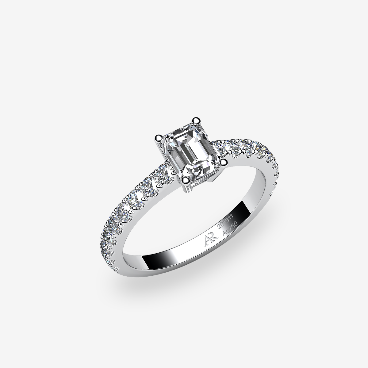 Bague solitaire Diamant Platine 950‰