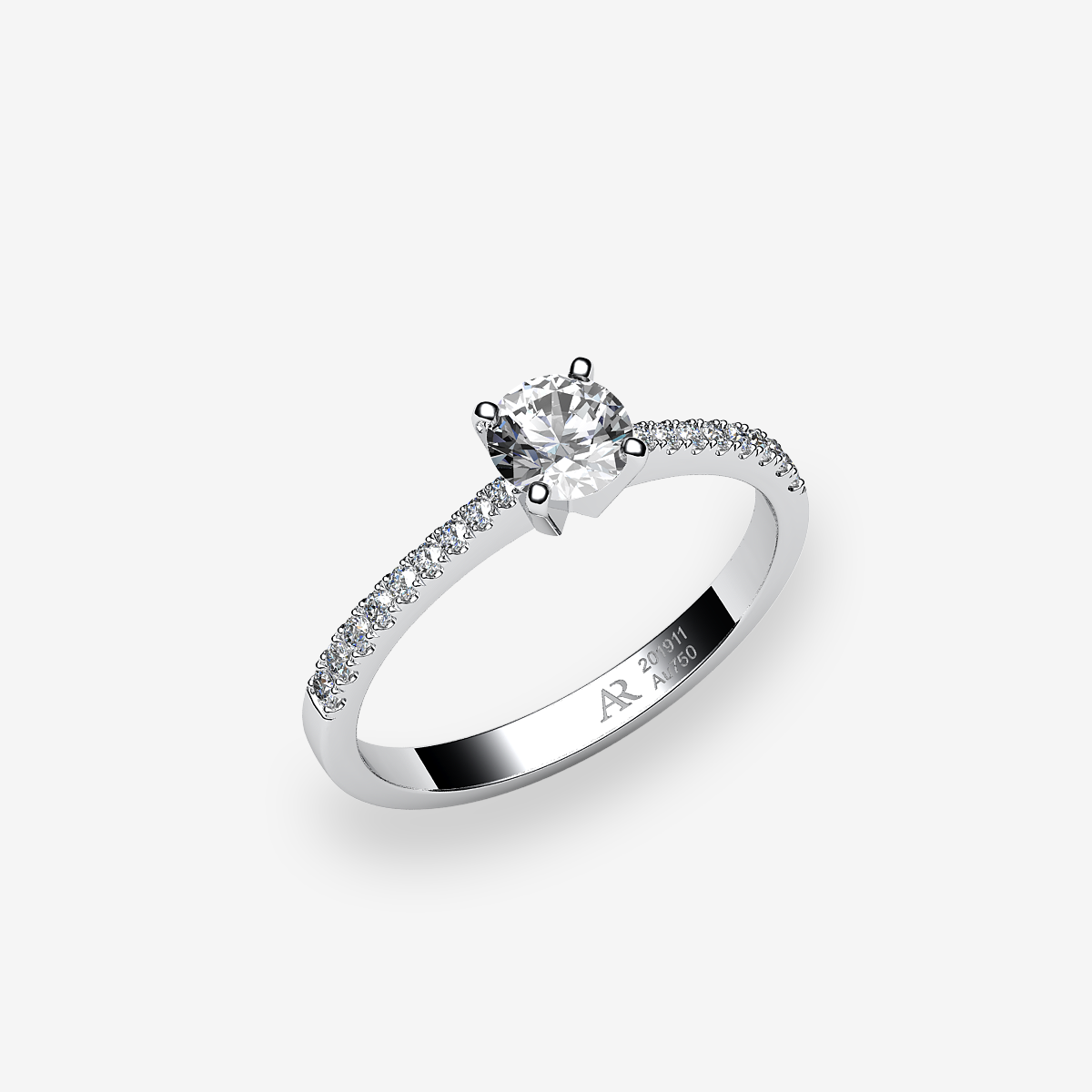 Bague solitaire Diamant Platine 950‰
