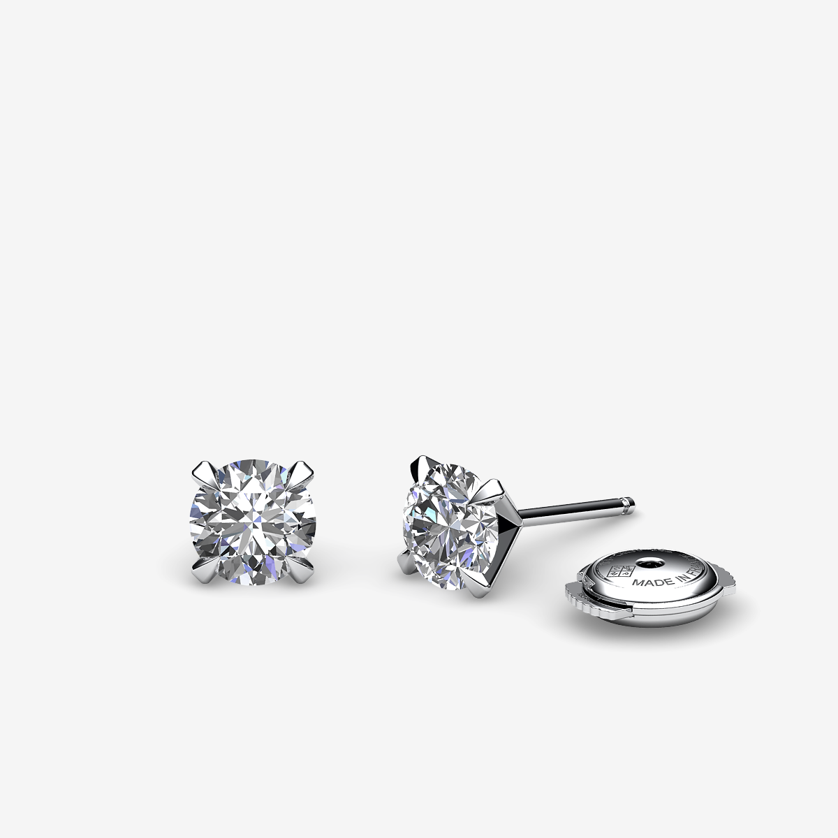 Boucles d'oreilles Diamants Platine 950‰
