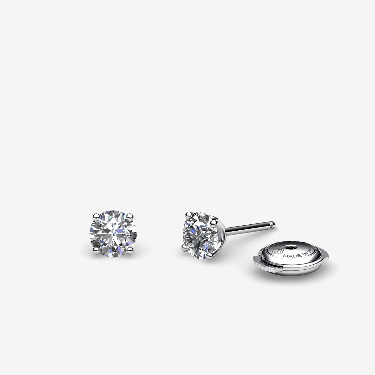Boucles d'oreilles Diamants Platine 950‰