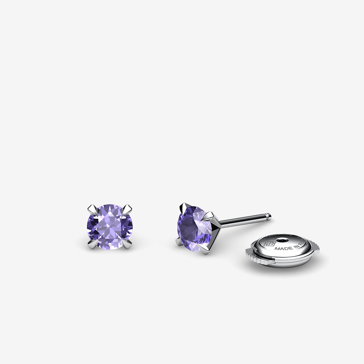 Boucles d'oreilles Tanzanites Platine 950‰