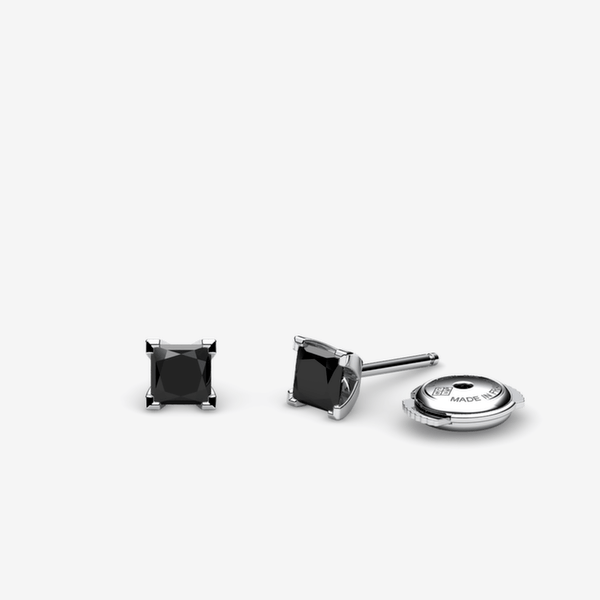 Rigel Platinum 950‰ Black Diamonds earrings