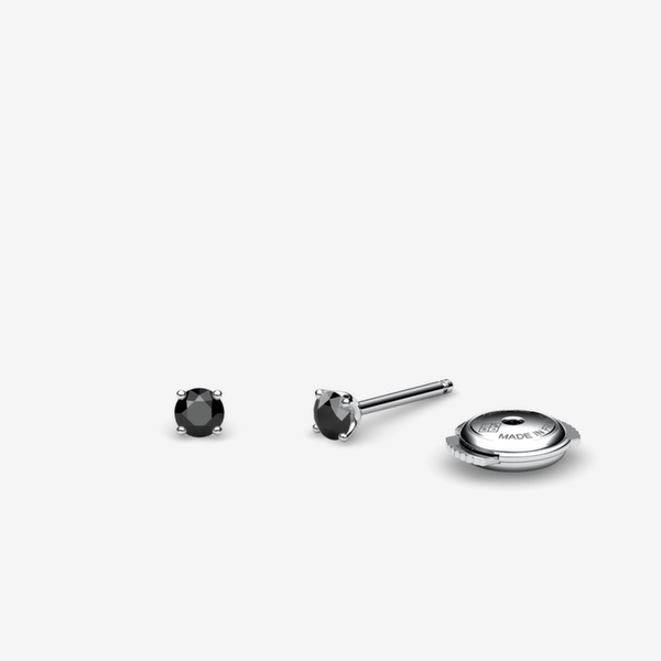 Stella Platinum 950‰ Black Diamonds earrings