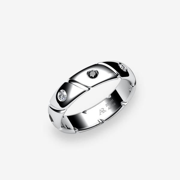 DNA Platinum 950‰ Black Diamonds wedding ring