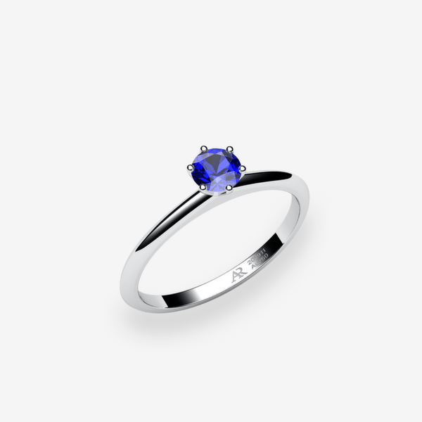 Stella Platinum 950‰ Blue Sapphire solitaire ring