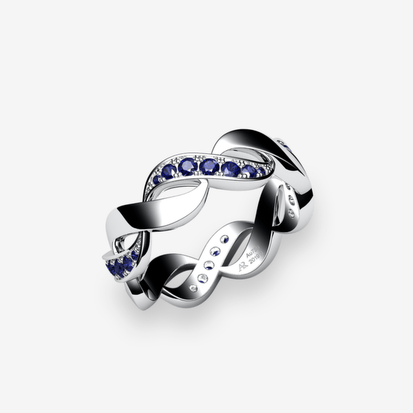 Nereids Platinum 950‰ Blue Sapphires ring