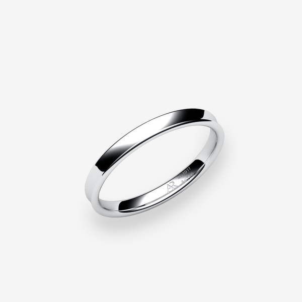 Swing Platinum 950‰ concave style ring