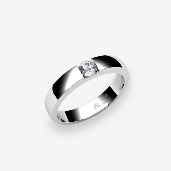 Zayane Platinum 950‰ Diamond channel set engagement ring