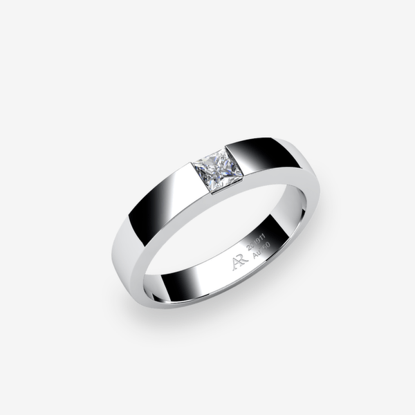 Zayane Platinum 950‰ Diamond channel set ring