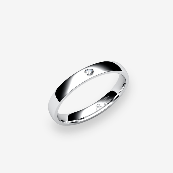 Rumba Platinum 950‰ Diamond domed style ring