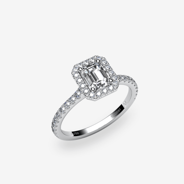 Grace Platinum 950‰ Diamond halo ring