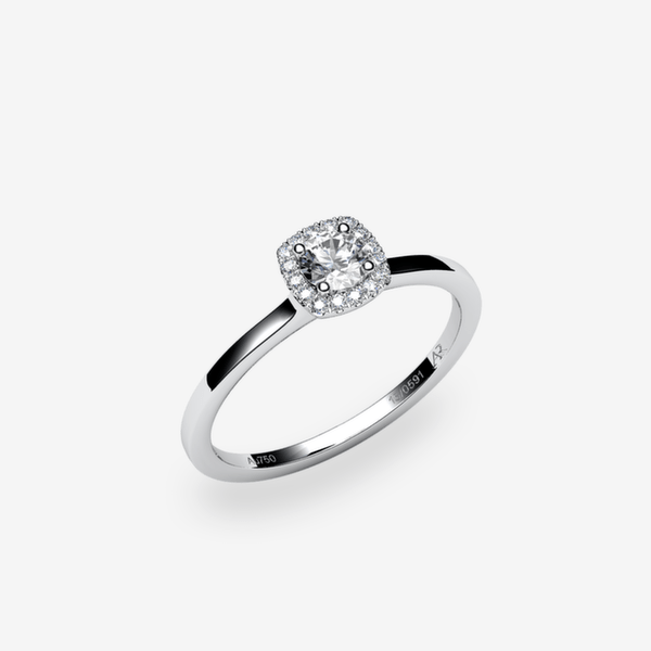 Grace Platinum 950‰ Diamond halo ring