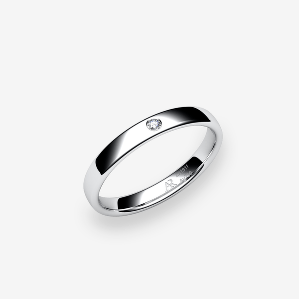 Samba Platinum 950‰ Diamond rounded style ring