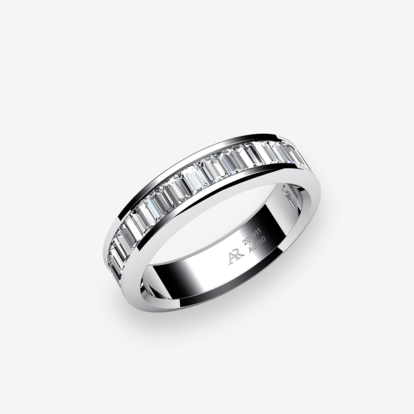 Belgravia Platinum 950‰ Diamonds channel set ring