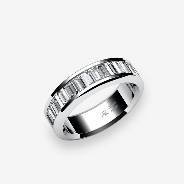 Belgravia Platinum 950‰ Diamonds channel set wedding ring