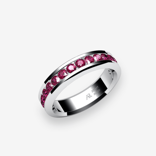 Belgravia Platinum 950‰ Rubies channel set ring