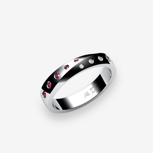 Fusion Platinum 950‰ Rubies ring