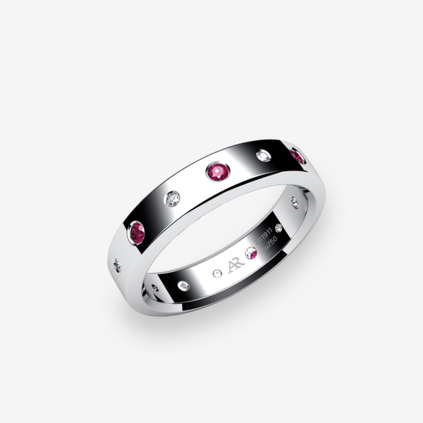 Belgravia Platinum 950‰ Rubies wedding ring
