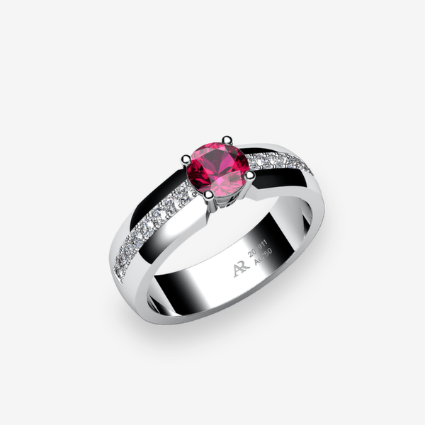 Galatea Platinum 950‰ Ruby engagement ring