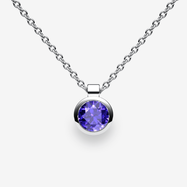 Venice Platinum 950‰ Tanzanite bezel set pendant