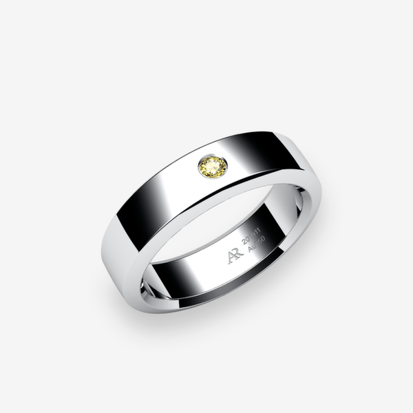 Belgravia Platinum 950‰ Yellow Diamond ring