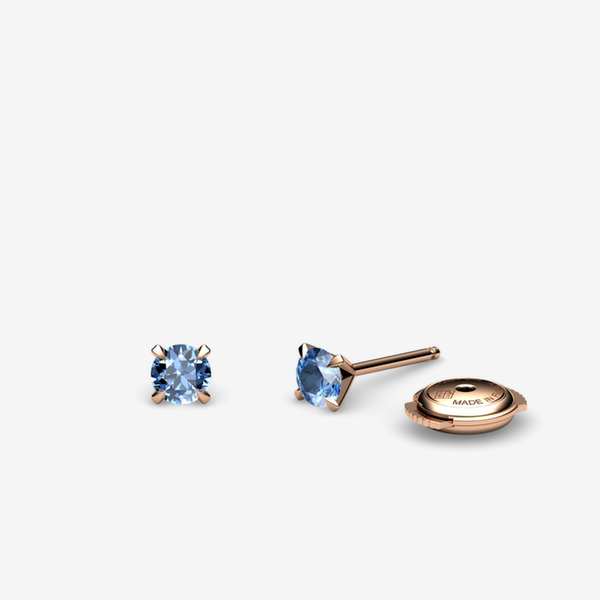 Betelgeuse 18k Rose Gold Aquamarines earrings