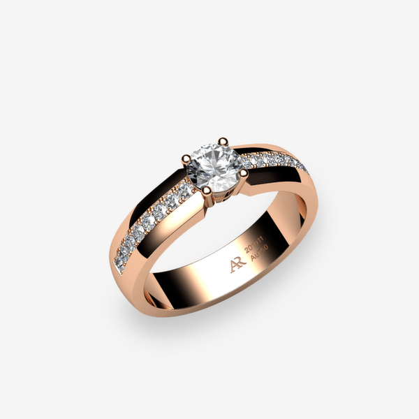 Galatea 18k Rose Gold Diamond engagement ring