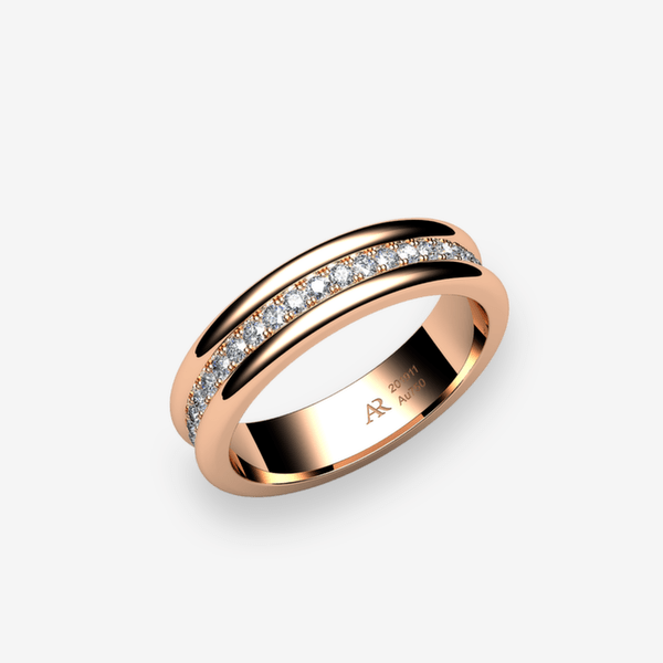 Florence 18k Rose Gold Diamonds ring