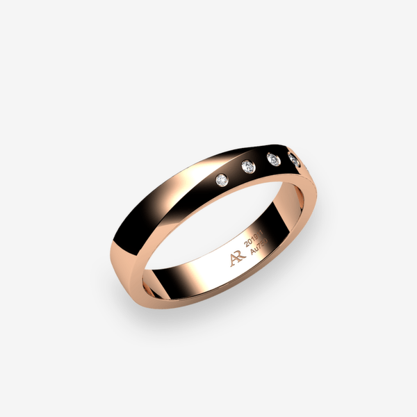 Fusion 18k Rose Gold Diamonds ring