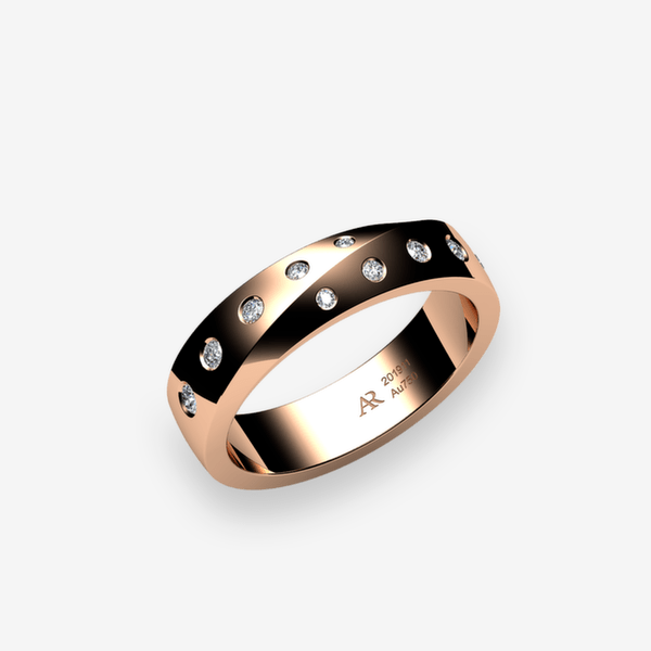 Fusion 18k Rose Gold Diamonds ring