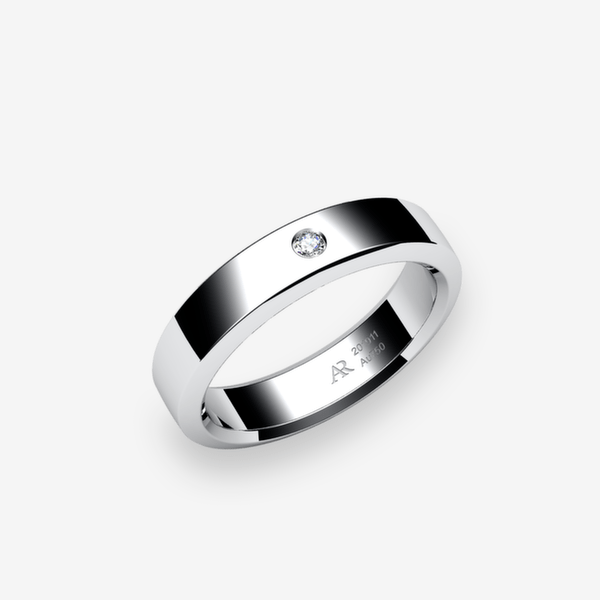 Belgravia 18k Palladium White Gold Diamond wedding ring