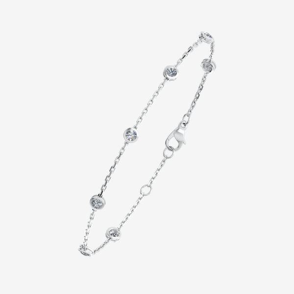 Venice 18k Palladium White Gold Diamonds bracelet