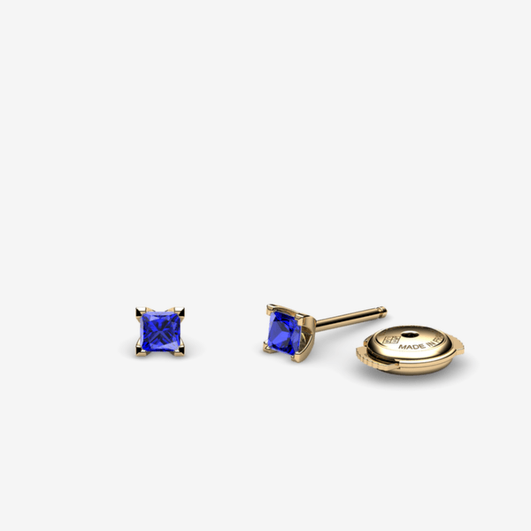 Rigel 18k Yellow Gold Blue Sapphires earrings