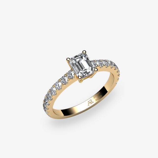 Bellatrix 18k Yellow Gold Diamond solitaire engagement ring