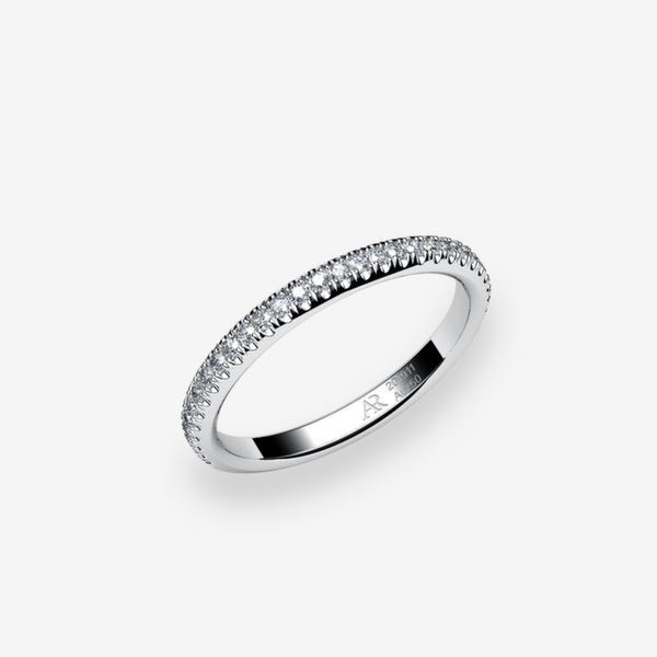 Belgravia Alliance pavage Diamants Or blanc palladié 18 carats