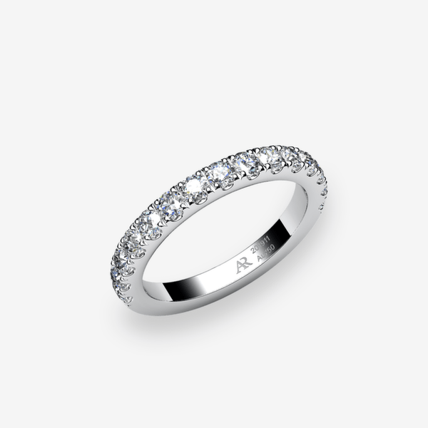 Grâce Alliance pavage Diamants Platine 950‰