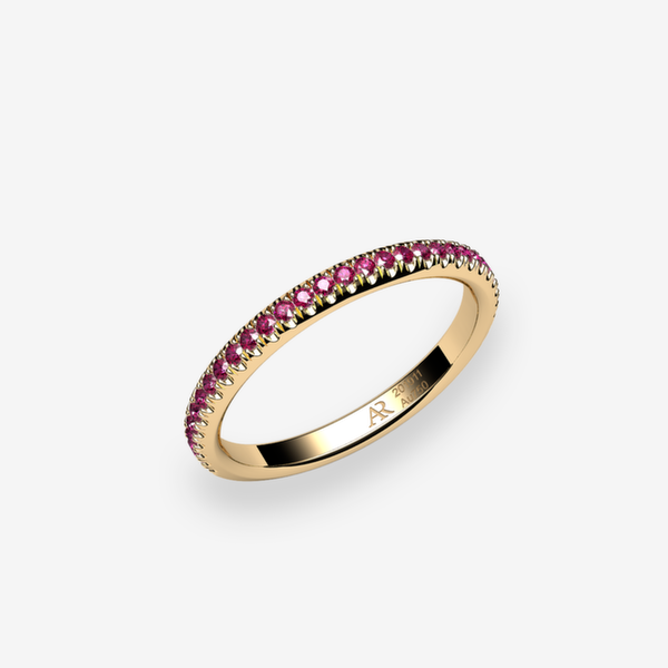 Belgravia Alliance pavage Rubis Or jaune 18 carats
